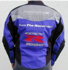 team-jacke schwarz-blau